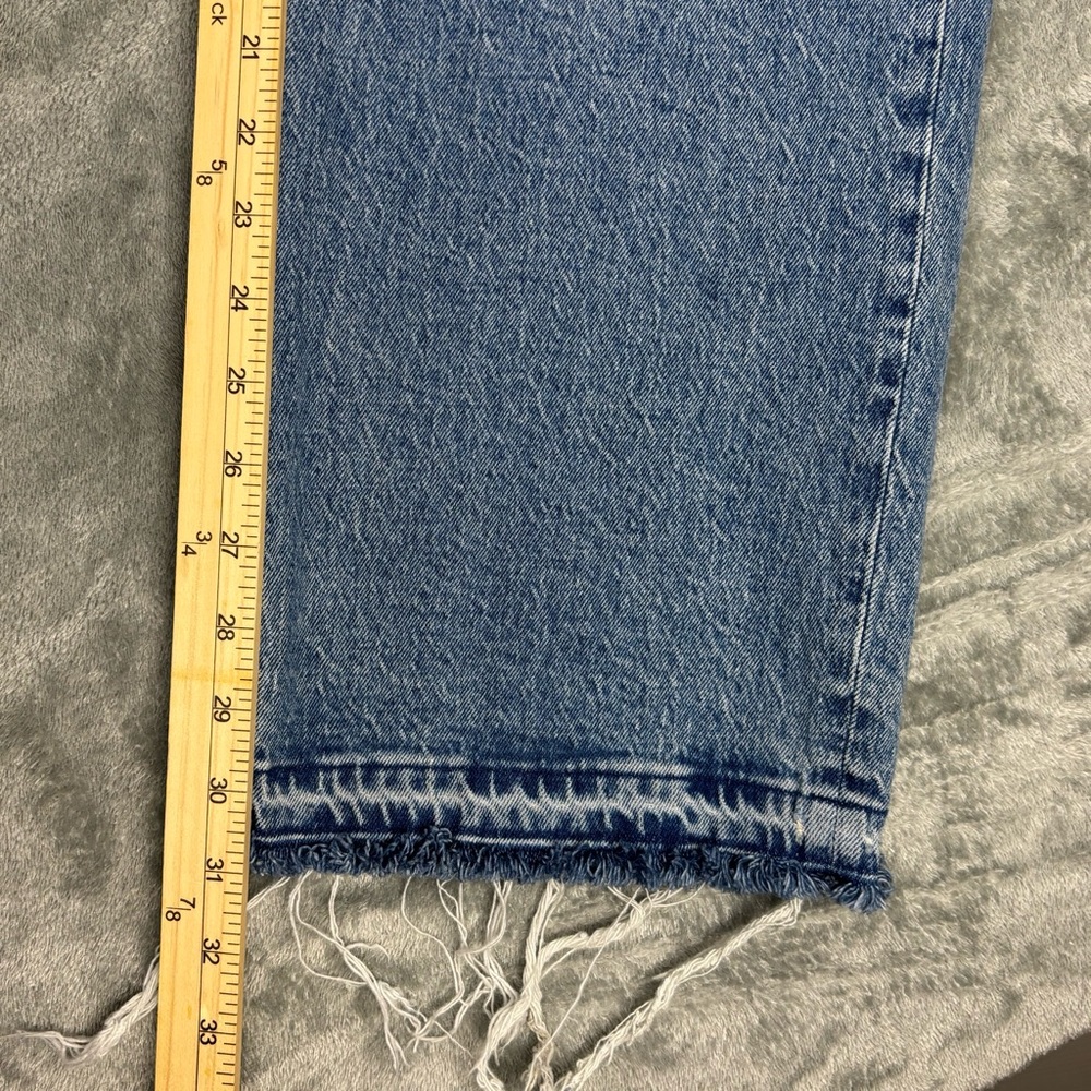 Abercrombie Fitch High Rise 90s Relaxed Jeans Womens 29 Blue Curve Love Straight - Picture 8 of 14